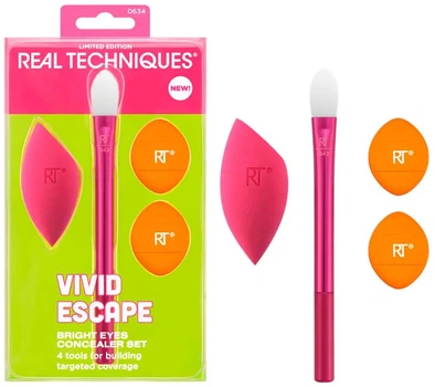 Zestaw do makijażu Real Techniques Vivid Escape Bright Eyes 4 szt (79625443196)