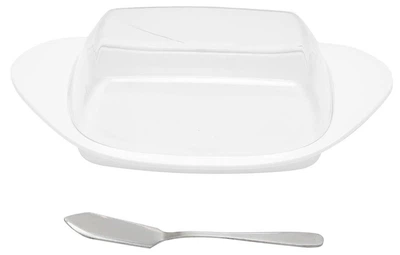 Маслянка з ножем Frico FRU-066-white біла пластикова