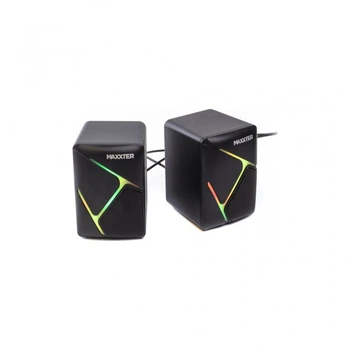 Акустическая система Maxxter CSP-U004RGB USB Black (CSP-U004RGB) (17008)