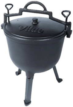 Чавунний казанок Orion 199053 CAST LINE на ніжках з кришкою 10 л (5904316471910)