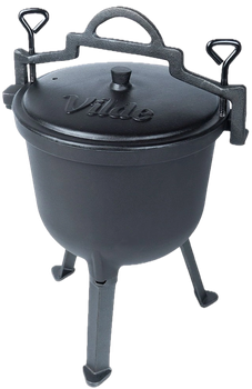 Чавунний казанок Orion 199051 CAST LINE на ніжках з кришкою 8 л (5904316471897)