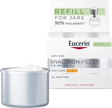 Змінний блок крему для обличчя Eucerin Hyaluron Filler SPF 30 проти зморшок 50 мл (4005800366987)