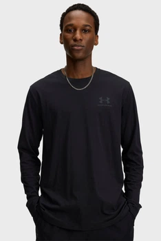Чоловічий лонгслів Under Armour SPORTSTYLE LEFT CHEST LS 1329585-002 xl, чорний