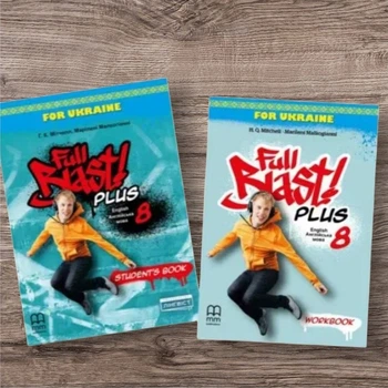 Учебник Английский язык 8 класс Full Blast Plus for Ukraine Student's books + Рабочая тетрадь Комплект Автор: Митчелл Изд-во: Лингвист