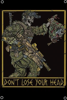 Банер «Don’t Lose Your Head» на люверсах 1000×700 мм