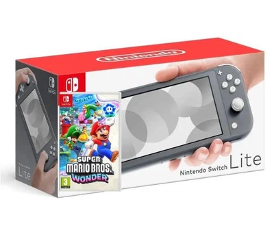 Nintendo Switch Lite Gray + Игра Super Mario Bros Wonder (русская версия)