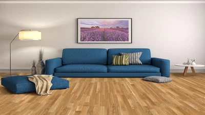 Паркетная доска Floor`360 Дуб WAVE 3-полосная Лак