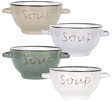 Zestaw misek Siaki Collection bulionówki ceramiczne 600 ml 4 szt (5904316488284)