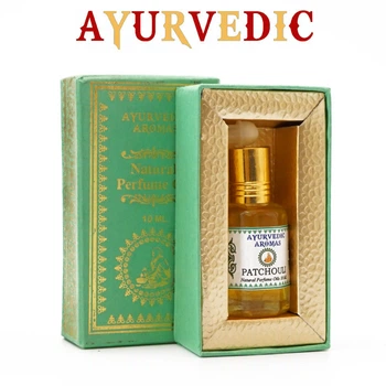 Парфюмерное масло Пачули Ayurvedic Patchouli 10 мл Индийское натуральное ароматическое масло для тела