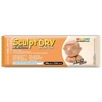 Глина самозастигаюча 500г Sculpt Dry персикова MUNGYO