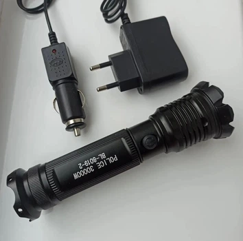 Ліхтар Bailong Police BL-8019, потужний ручний світлодіодний ліхтар із Zoom, акумуляторний, 4 режими, Cree XML T6