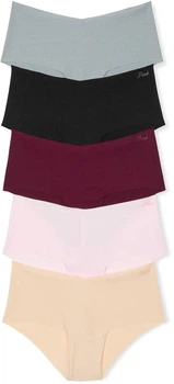 Набор трусиков PINK No-Show Cheeky Panties Just The Basics (5 шт., размер L)