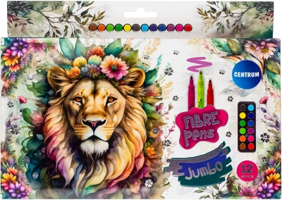 Фломастери Centrum Jumbo Magic Willage 12 кольорів (80782)