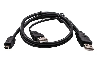 2 в 1 USB 2.0 кабель mini USB папа -> 2 USB папа
