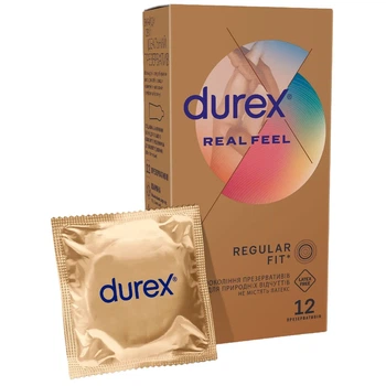 Презервативи Durex Real Feel нелатексні 12 шт.