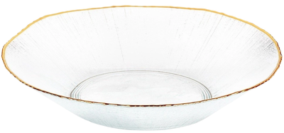 Miska sałatkowa Vilde szklana Złota 29.5 cm 1.6 l (8721037049276)