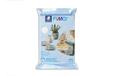 Пластика самозастывающая, белая, 500 г, Fimo Air, самозастывающая глина.