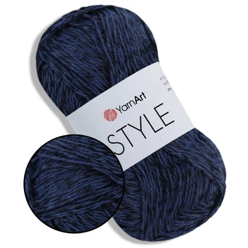Пряжа YarnArt Style, Орхідея №671 нитка для в'язання літня: Бавовна з віскозою 50 г, 185 м