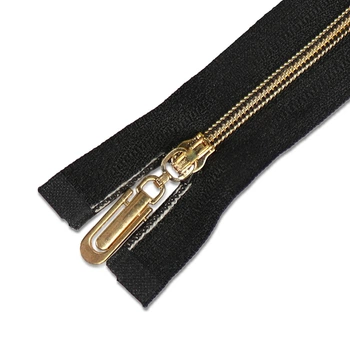 Спіральна блискавка, ланка Gold-rose, Тип 3, 65см, чорна, 1 бігунок