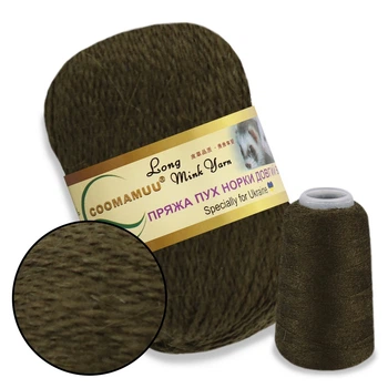 Пряжа из Норки, №819, 50 г/350 м, с дополнительной нитью для вязания
