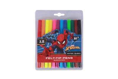 Фломастеры 12 цветов Marvel.Spiderman, YES, для рисования и творчества