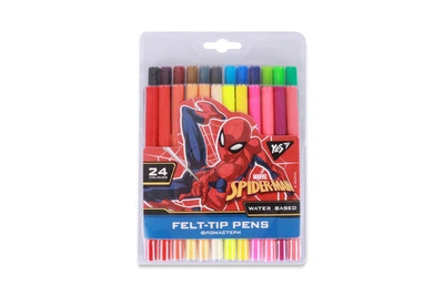 Фломастеры 24 цветов Marvel.Spiderman, YES, набор фломастеров для рисования, для детей, школьников