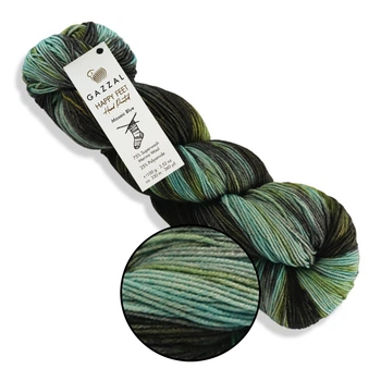 Gazzal Happy Feet, №3265 - шкарпеткова пряжа Хеппі Фіт, 100 г/330 м, 75% вовна мериноса/25% поліамід, для шкарпеток, шапок і светрів