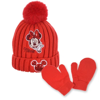 Комплект (шапка, рукавиці) Disney Minnie Mouse (Мінні Маус) 048 см Червоний TH41582