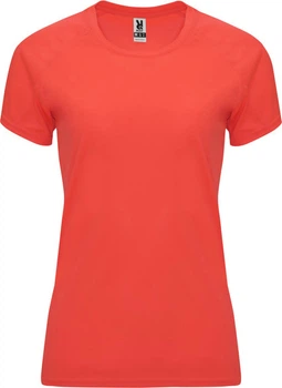 Жіноча футболка Roly Bahrein Кораловий 2XL