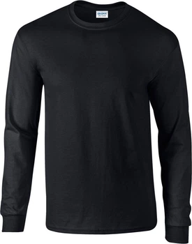 Футболка з довгим рукавом Gildan Ultra Cotton Чорна L