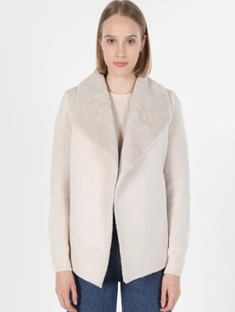 Кардиган в'язаний жіночий Colin's CL1017917BEI XS Beige (8682240823995)