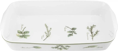 Naczynie do zapiekania La Porcellana Bianca Coltivia Białe 40 x 24 x 6 cm (8018594650404)
