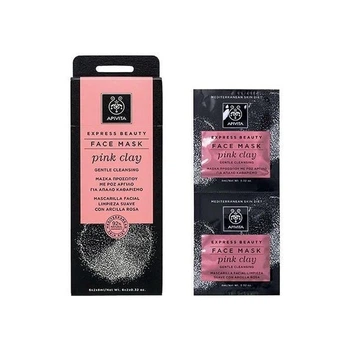 Маска для обличчя Apivita Express Beauty М'яке очищення з рожевою глиною 2*8мл