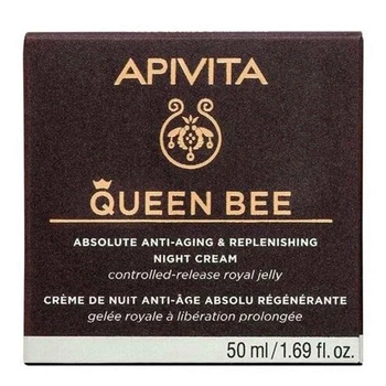 Крем для обличчя Apivita Queen Bee нічний для комплексного захисту від старіння 50мл