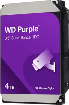 Dysk twardy Western Digital Purple 4TB 5400 RPM 128MB WD44PURZ 3.5" SATA III (718037905778)