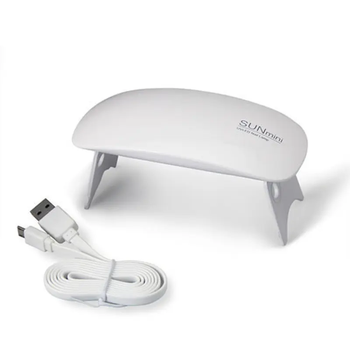 Лампа для маникюра Beauty Nail SUNmini White UV/LED 6 Вт USB для полимеризации гель-лака (4441)