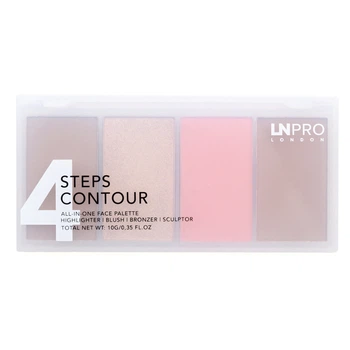 LN PRO Набір пудр для контурування обличчя 4 Steps Contour № 101(нейтральний холодний) 10 г
