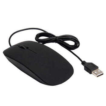 Ультратонкая Проводная TOTO USB-мышка 1200DPI Black