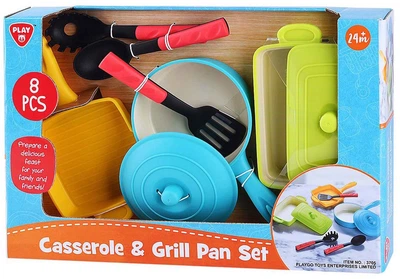 Zestaw zabawek PlayGo Casserole & Grill Pan 8 elementów 3705 (4892401037053)