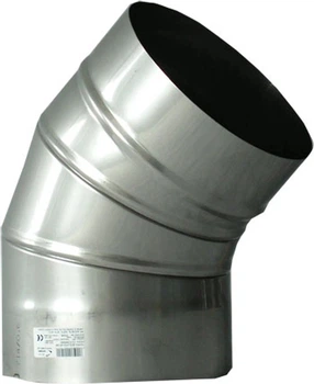 Коліно димоходу Wadex 45° 150 мм (115150000)