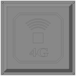 Антенна R-Net КВАДРАТ 4G LTE + 3G, 17 дБи (824-960 / 1700-2700 МГц) для всех операторов