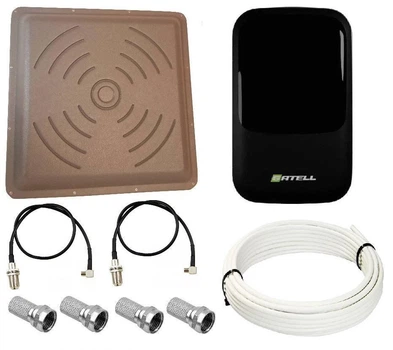 Комплект WiFi роутер 3G 4G LTE модем SATELL F3000 с панельной антенной КВАДРАТ MIMO 2x24 дБи