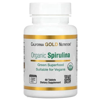 Спіруліна California Gold Nutrition Organic 60 шт (CGN-01175)