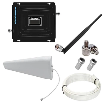 Репитер усилитель мобильной связи и интернета Lintratek KW19L-GDW GSM 3G 4G 900 1800 2100 МГц (12/I дБи)