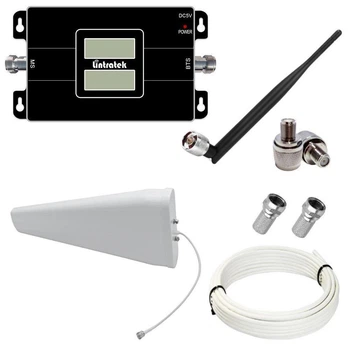 Репитер усилитель мобильной связи и интернета Lintratek KW17L-GD GSM и 4G сигнала 900/1800 МГц (12/I дБи)