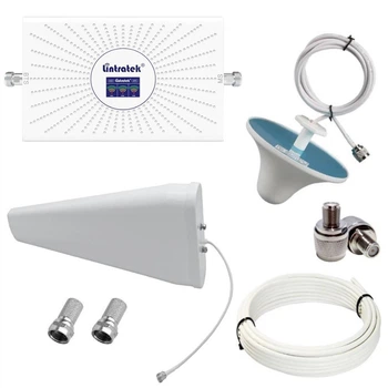 Репитер усилитель мобильной связи и интернета Lintratek AA23-GDW GSM 3G 4G 900 1800 2100 МГц (12/3 дБи)