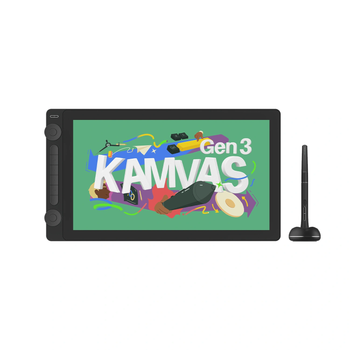 Графічний дисплей Huion Kamvas 16 (Gen 3) GS1563 black, 15.8", 5080 LPI, 16384 levels, 2560x1440 для графічного дизайна