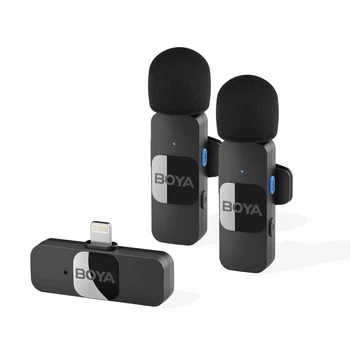 Мікрофон петличний бездротовий BOYA BY-V2 (Lightning) black