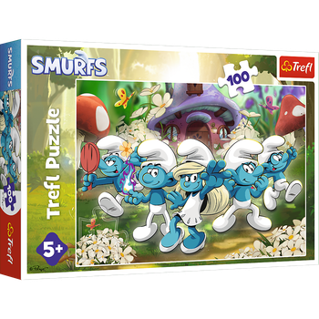 Puzzle Trefl The Smurfs Spotkanie ze smerfami 100 elementów 16487 (5900511164879)