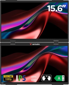 Монітор 15.6″ Verbatim Dual Portable Monitor (0023942324034)